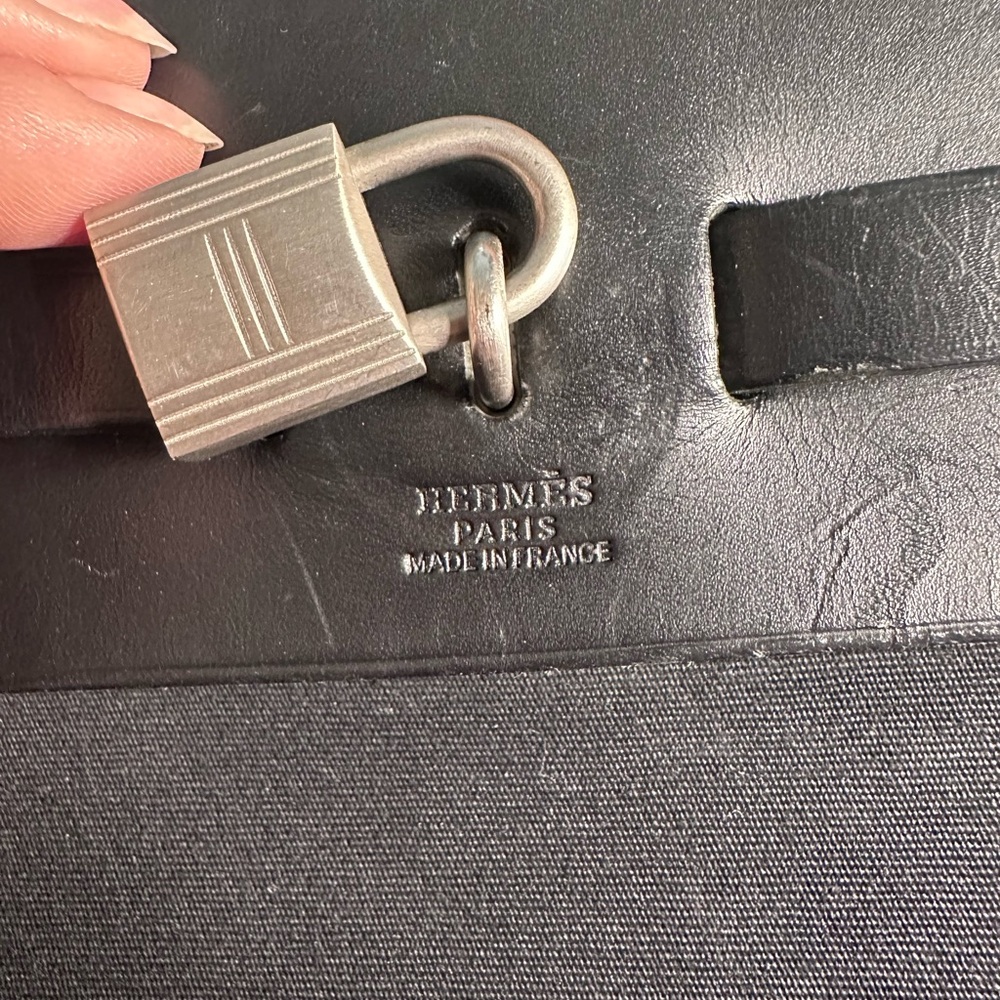 Authentic Vintage Hermes Birkin Kelly Herbag - Picture 5 of 14